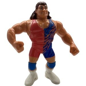 Vintage 1991 Rick Steiner WWF Hasbro Style Wrestling Action Figure Red Blue
